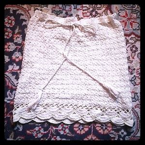 🍃EUC Earthbound crochet skirt 🌞🌻
